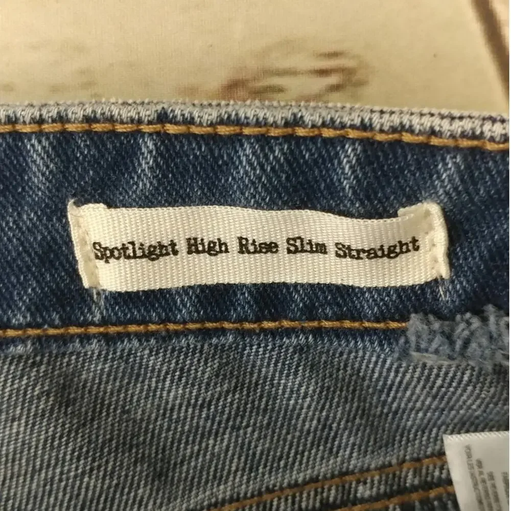 Jessica Simpson Spotlight High Rise Slim Straight Jeans Blue Size‎ 32 (CL)
